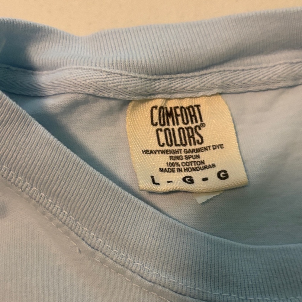 Men's Casual T-Shirt Set - Cream, Blue, Size Large, Cotton - Picture 8 of 9